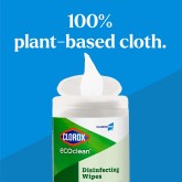 Clorox 60605 EcoClean Bleach Free Disinfecting Wipes - 75 count, 6 per case
